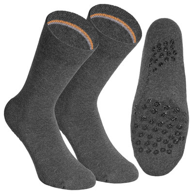 ABS Antirutsch-Socken camano anthrazit melange