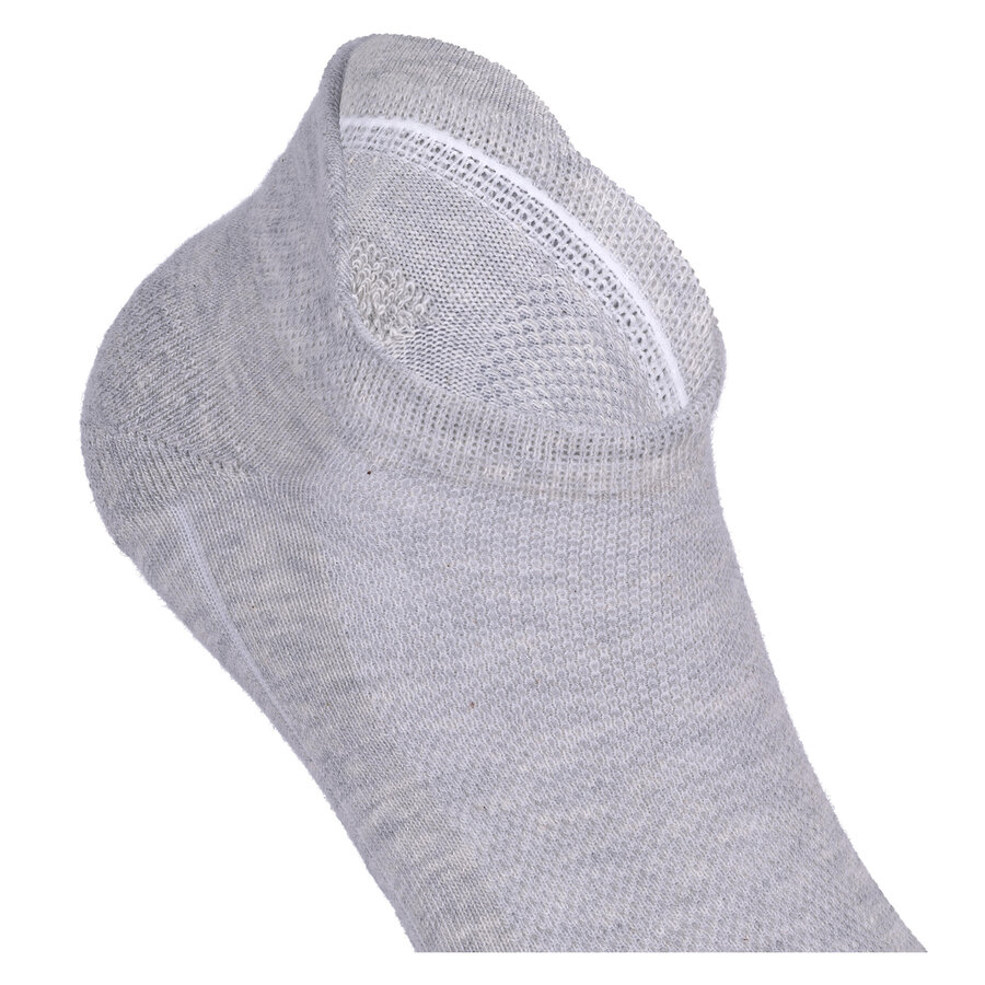 Flap Sneakersocken Baumwolle camano grau-weiß-mix - 8