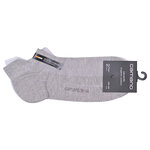 Flap Sneakersocken Bio-Baumwolle camano grau-weiß-mix - 2