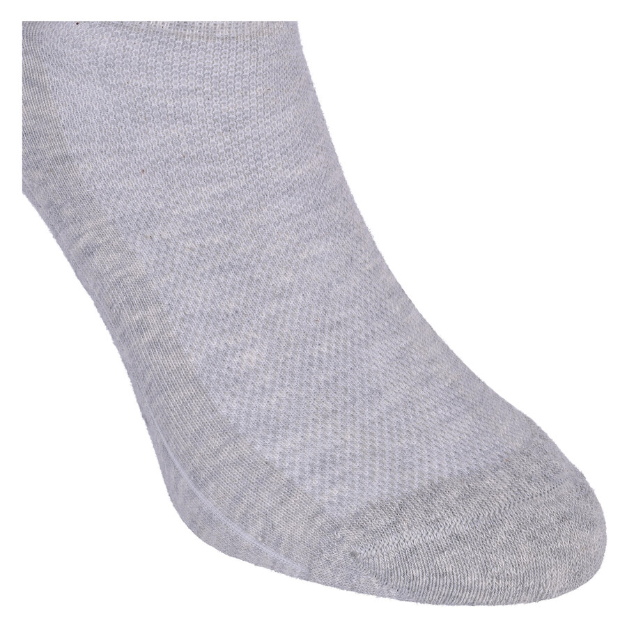 Flap Sneakersocken Baumwolle camano grau-weiß-mix - 10
