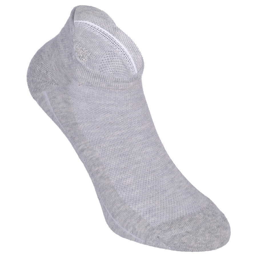 Flap Sneakersocken Baumwolle camano grau-weiß-mix - 9