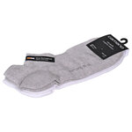Flap Sneakersocken Bio-Baumwolle camano grau-weiß-mix - 3
