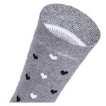Damen Socken Bio-Baumwolle Apollo Muster Ringel Herzen Sterne grau-marine-mix - 15