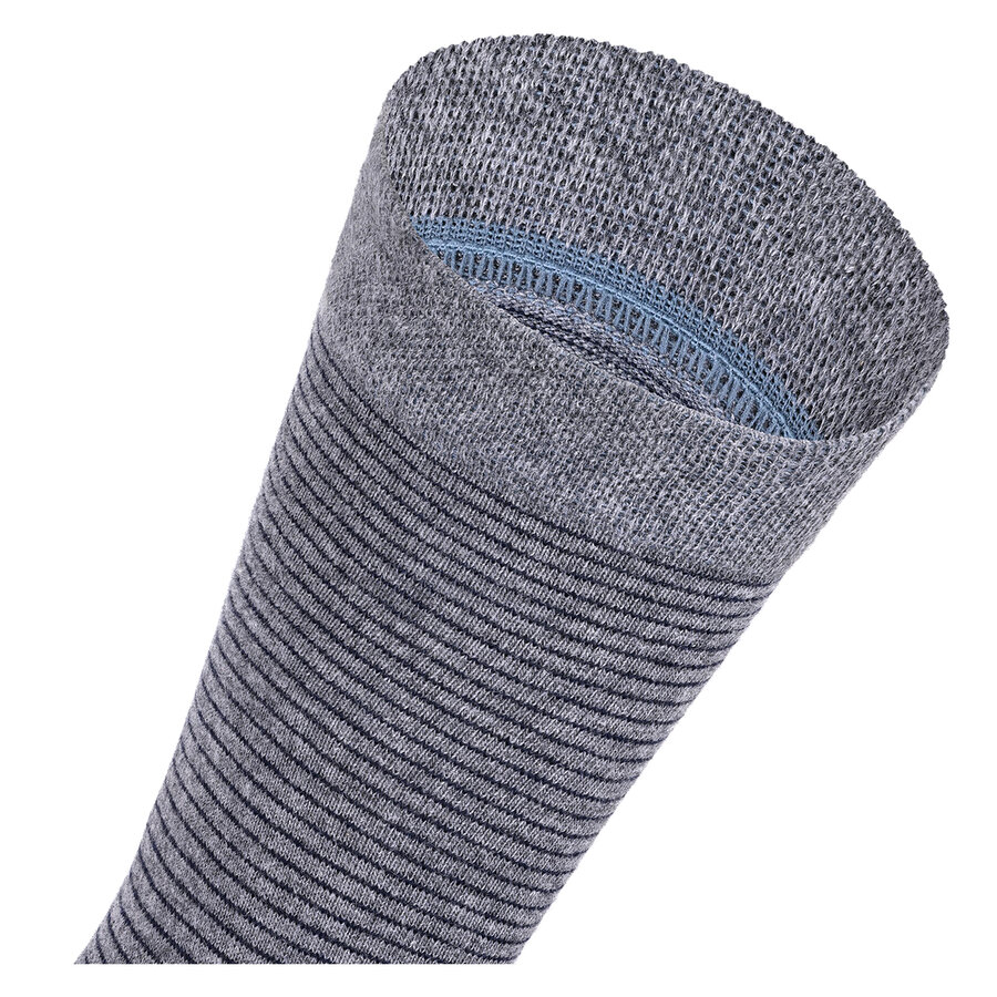 Damen Socken Baumwolle Apollo Muster Ringel Herzen Sterne grau-marine-mix - 3