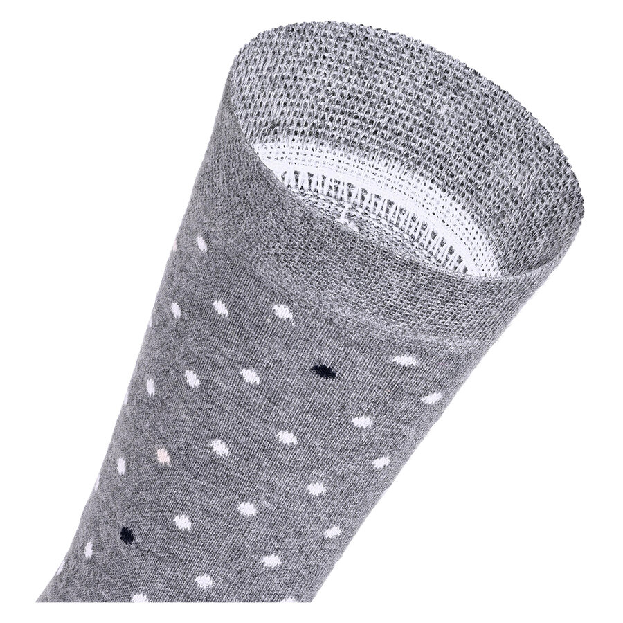 Damen Socken Baumwolle Apollo Muster Ringel Herzen Sterne grau-marine-mix - 28