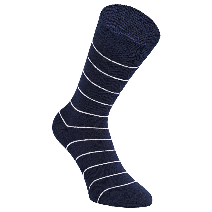Damen Socken Baumwolle Apollo Muster Ringel Herzen Sterne grau-marine-mix - 22