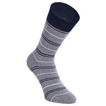 Damen Socken Bio-Baumwolle Apollo Muster Ringel Herzen Sterne grau-marine-mix - 9