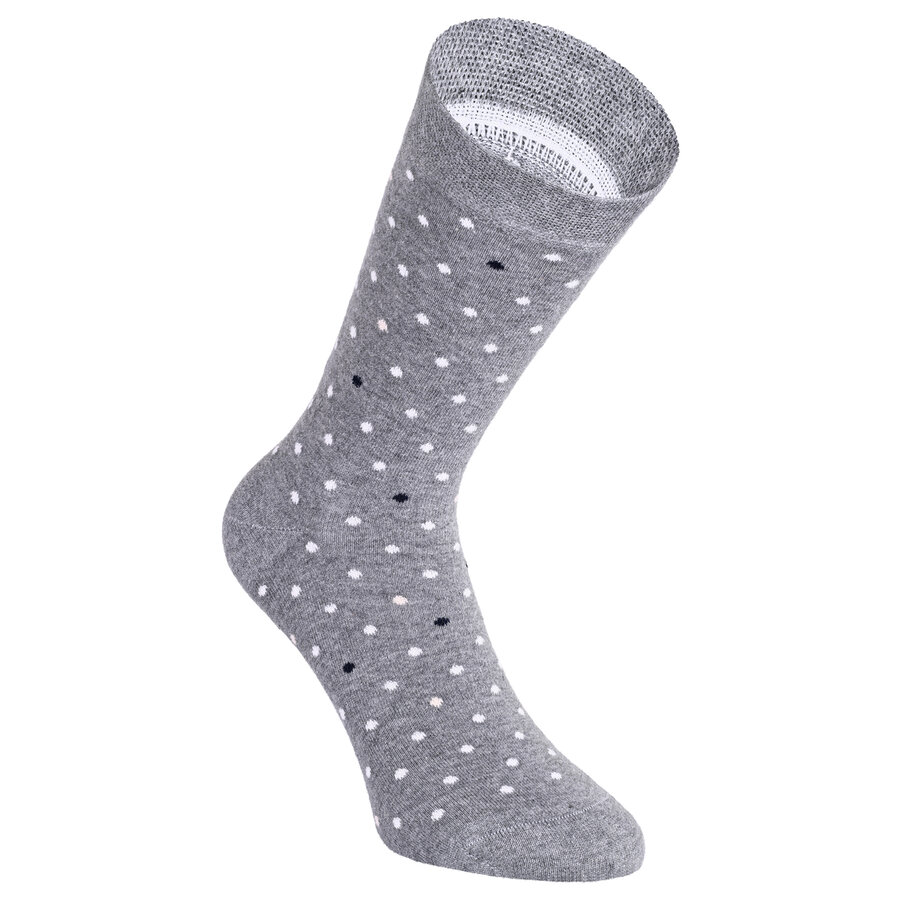 Damen Socken Baumwolle Apollo Muster Ringel Herzen Sterne grau-marine-mix - 21