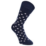 Damen Socken Bio-Baumwolle Apollo Muster Ringel Herzen Sterne grau-marine-mix - 35