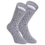 Damen Socken Bio-Baumwolle Apollo Muster Ringel Herzen Sterne grau-marine-mix - 36