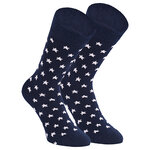 Damen Socken Bio-Baumwolle Apollo Muster Ringel Herzen Sterne grau-marine-mix - 11