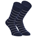 Damen Socken Bio-Baumwolle Apollo Muster Ringel Herzen Sterne grau-marine-mix - 37