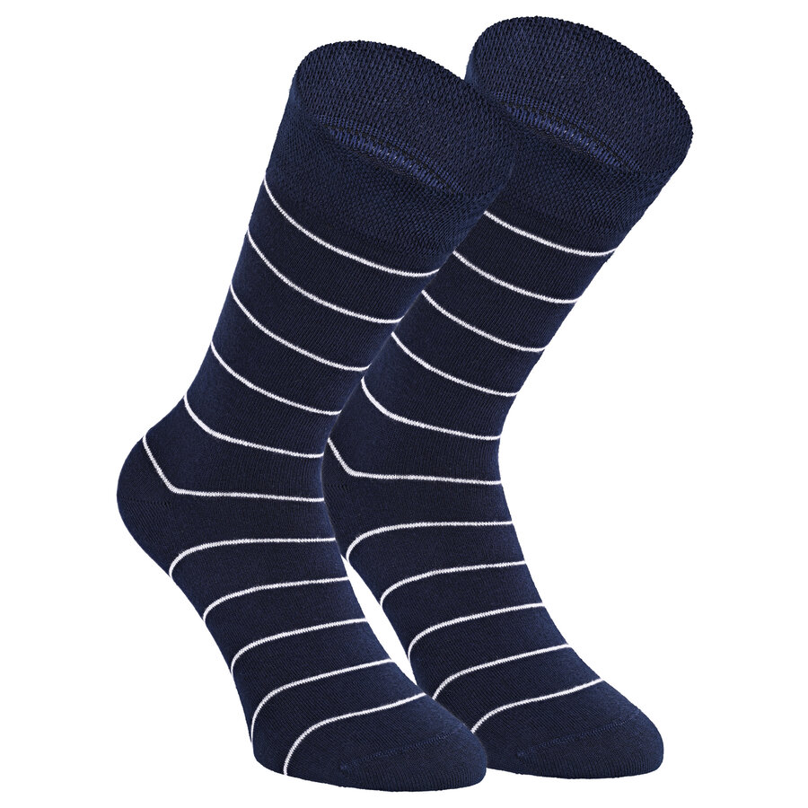Damen Socken Baumwolle Apollo Muster Ringel Herzen Sterne grau-marine-mix - 37