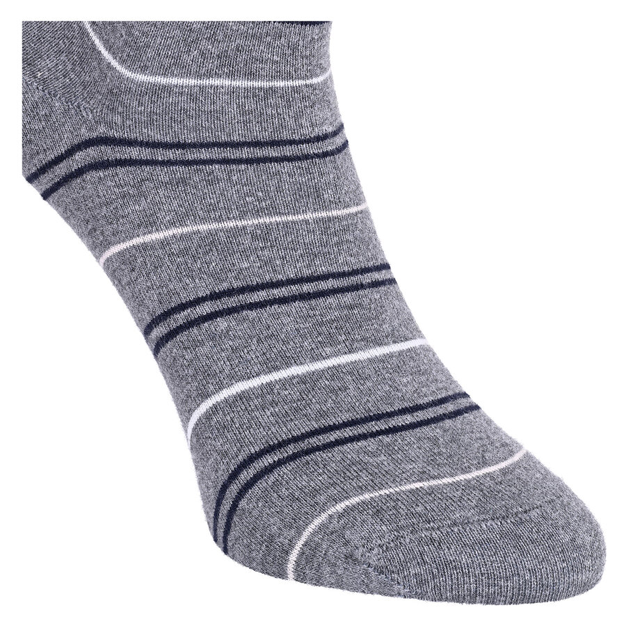 Damen Socken Baumwolle Apollo Muster Ringel Herzen Sterne grau-marine-mix - 39