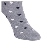 Damen Socken Bio-Baumwolle Apollo Muster Ringel Herzen Sterne grau-marine-mix - 13