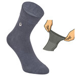 Herren Kurzsocken extra weites Bündchen stahlgrau - 5