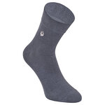 Herren Kurzsocken extra weites Bündchen stahlgrau - 11