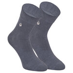 Herren Kurzsocken extra weites Bündchen stahlgrau - 8