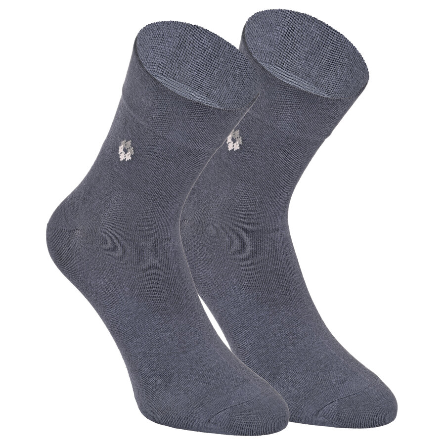 Herren Kurzsocken extra weites Bündchen stahlgrau - 8