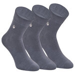 Herren Kurzsocken extra weites Bündchen stahlgrau - 4