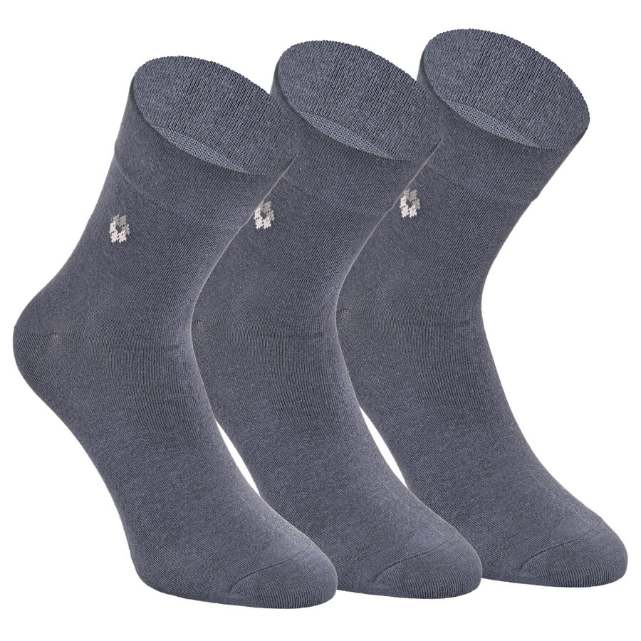 Herren Kurzsocken extra weites Bündchen stahlgrau - 4