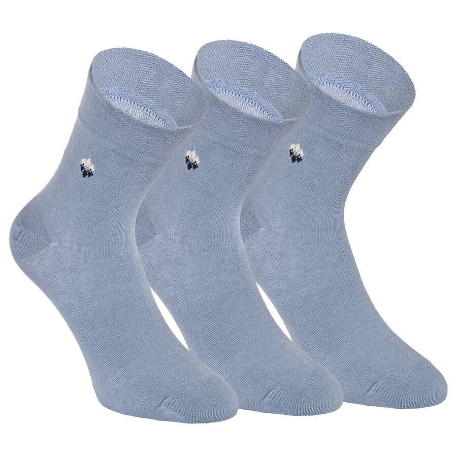 Herren Kurzsocken extra weites Bündchen jeans-blau - 4