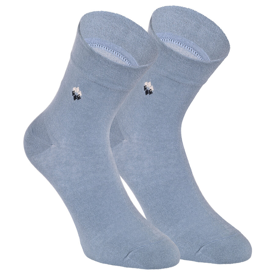 Herren Kurzsocken extra weites Bündchen jeans-blau - 8