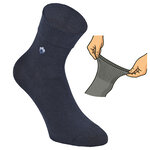 Herren Kurzsocken extra weites Bündchen navy-marine-blau - 5