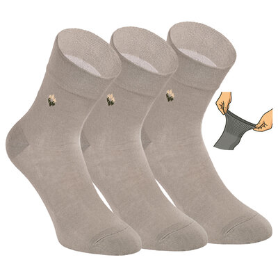Herren Kurzsocken extra weites Bündchen oliv-grün