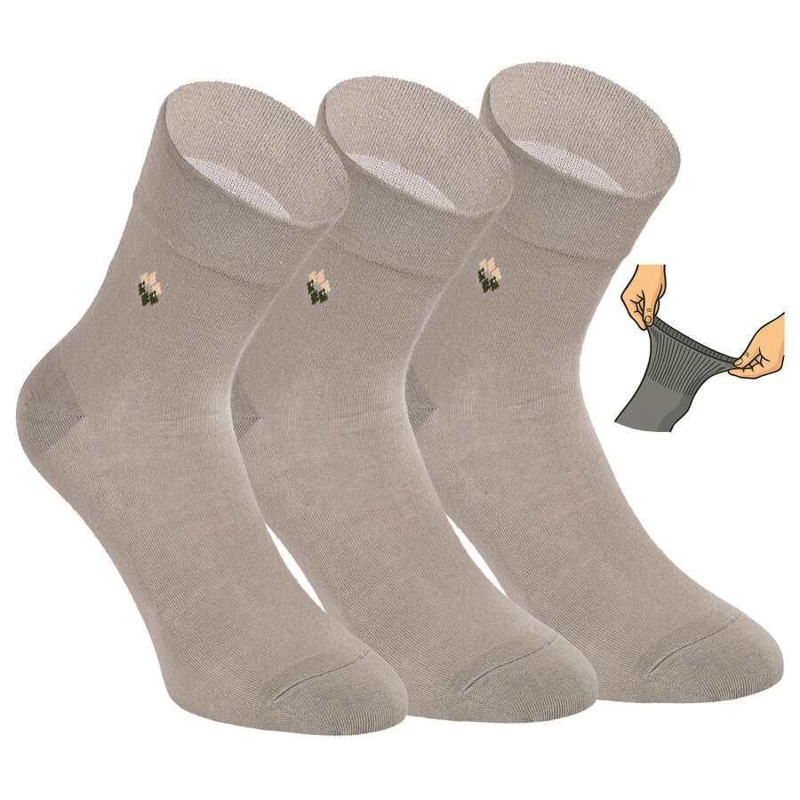 Herren Kurzsocken extra weites Bündchen oliv-grün