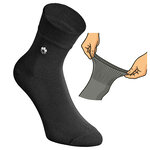 Herren Kurzsocken Bündchen extra weit schwarz - 8