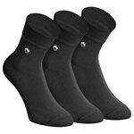 Herren Kurzsocken Bündchen extra weit schwarz - 10