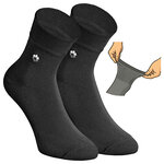 Herren Kurzsocken Bündchen extra weit schwarz - 7