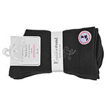 Damensocken extra breites Komfort-Bündchen und Schaft schwarz - 2