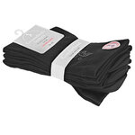 Damensocken extra breites Komfort-Bündchen und Schaft schwarz - 14