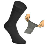 Damensocken extra breites Komfort-Bündchen und Schaft schwarz - 12