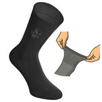 Damensocken extra breites Komfort-Bündchen und Schaft schwarz - 8