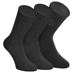 Damensocken extra breites Komfort-Bündchen und Schaft schwarz - 19
