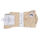 Damensocken extra breites Komfort-Bündchen und Schaft beige-mix - 2