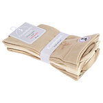Damensocken extra breites Komfort-Bündchen und Schaft beige-mix - 3