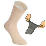 Damensocken extra breites Komfort-Bündchen und Schaft beige-mix - 14