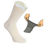 Damensocken extra breites Komfort-Bündchen und Schaft beige-mix - 7