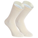 Damensocken extra breites Komfort-Bündchen und Schaft beige-mix - 11