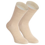 Damensocken extra breites Komfort-Bündchen und Schaft beige-mix - 25