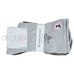 Damensocken extra breites Komfort-Bündchen und Schaft grau-anthrazit-mix - 2