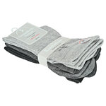Damensocken extra breites Komfort-Bündchen und Schaft grau-anthrazit-mix - 4