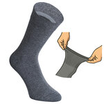 Damensocken extra breites Komfort-Bündchen und Schaft grau-anthrazit-mix - 9