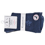 Damensocken extra breites Komfort-Bündchen und Schaft jeans-blau-mix - 2