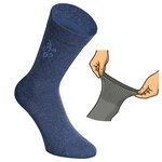 Damensocken extra breites Komfort-Bündchen und Schaft jeans-blau-mix - 17