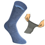 Damensocken extra breites Komfort-Bündchen und Schaft jeans-blau-mix - 9